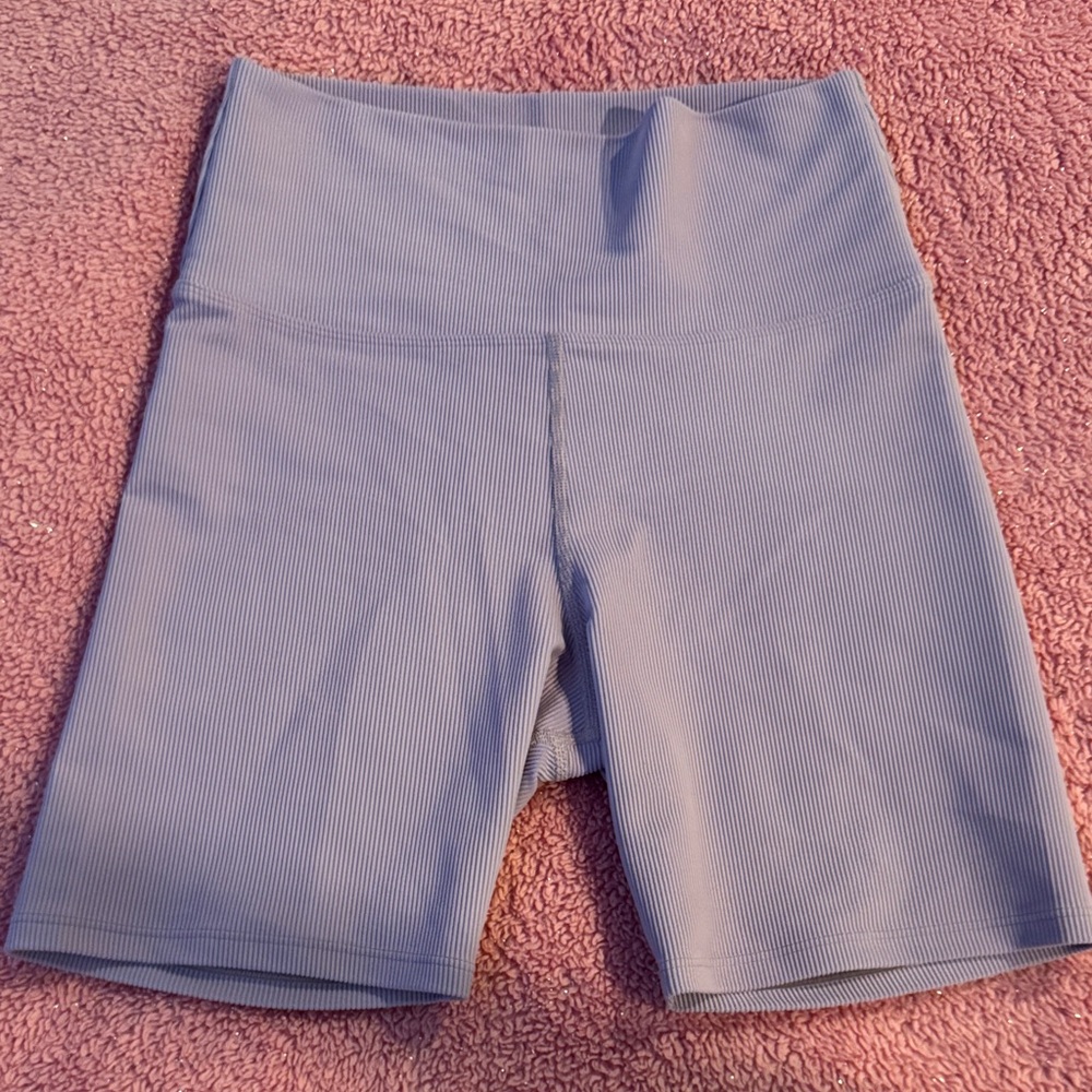 LoveShackFancy x Beach Riot Ribbed Bike Shorts